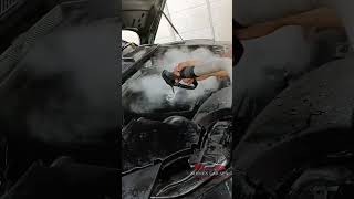 Engine cleaning with Steam wash [upl. by Parnell]