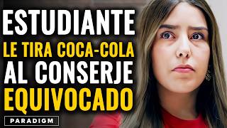 Estudiante racista le tira CocaCola al conserje equivocado  Paradigm Español [upl. by Ferne]