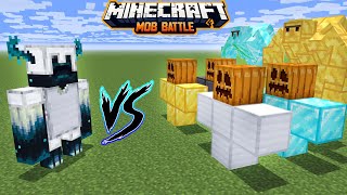 Warden With Iron Armor vs All Golems in Minecraft Battle  Iron Golem  Diamond golem [upl. by Selwin]