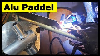 Aluminium Paddel Rudel mit WIG schweißen [upl. by Erdnaek]