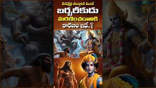 బర్బరీకుడు మరణించడానికి కారణం ఇదే mahabharatamtelugu dopeofknowledge indianepic  barbaric [upl. by Inihor]