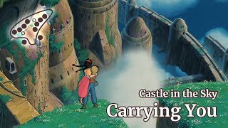 Castle in the Sky  Carrying You  Ocarina tutorial  tabs [upl. by Nosremaj440]