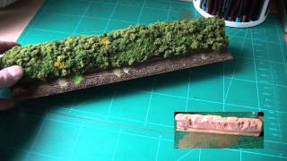 Bocage for Dread WW2 Bocage hedge for Bolt Action gaming table [upl. by Pan]