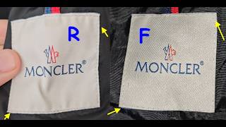 Real vs fake Moncler down jacket How to spot fake Moncler Parka jacket [upl. by Aivle71]