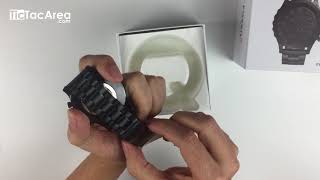 Unboxing FOSSIL Q Nate FTW1115 Hybrid Smartwatch video [upl. by Santini942]