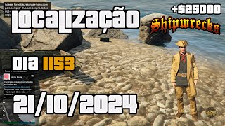 GTA ONLINE BAÚ DO TESOURO NÁUFRAGO LOCALIZAÇÃO FARRAPOS DE TRAJE SHIPWRECK DIA1153 21102024 [upl. by Hploda]