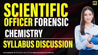 SYLLABUS DISCUSSIONSCIENTIFIC OFFICER FORENSIC CHEMISTRYKPSCscientific officer forensicchemistry [upl. by Orestes]