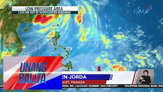 Low pressure area sa Mindanao minomonitor ng PAGASA  Weather update today as  Unang Balita [upl. by Nylodnew]