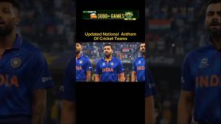 Updated National anthem of cricket team 🏏 cricket team sport [upl. by Kaylee]