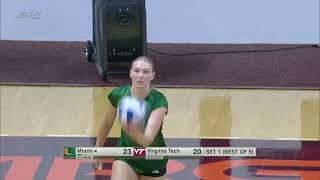 Virginia Tech Volleyball Highlights vs Miami [upl. by Sharma]