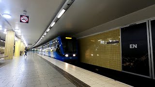 Rådmansgatan to TCentralen SL metro  Tunnelbanan Stockholm Sweden [upl. by Conrad]