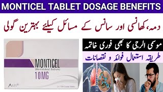 Monticel Tablet Uses In Urdu  Monticel Tablet 10mg Benefits [upl. by Nosidda]