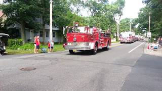 Pine beach NJ 4th july parade 010413 parade firetrucks sirens [upl. by Amiaj539]