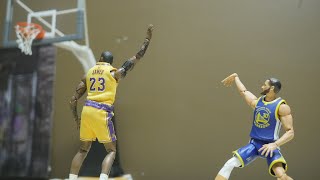 LeBron Vs Steph A Stop Motion Film Basketball Stop Motion [upl. by Nwahsit]