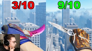 ohnepixel rates the most unique knife amp glove combos in CS2 [upl. by Lessig]