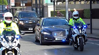 First Lady of the United States Jill Biden motorcade in London [upl. by Pich]