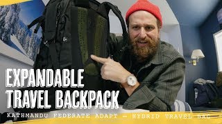 EXPANDABLE TRAVEL BACKPACK Kathmandu Federate Adapt [upl. by Nilesoy]