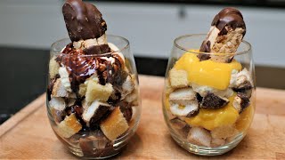 Dessert in 10 minutes Two Options Chocolate Trifle or Advocaat Trifle  Nolyns Kitchen [upl. by Tenner]