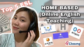 TOP 5 ONLINE TEACHING JOBS  HOMEBASED WORK  Work from Home  200phphr  Teach English  ESL [upl. by Fitzsimmons]