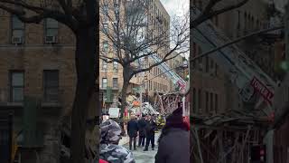 Partial building collapse in the Bronx New York [upl. by Valentin]