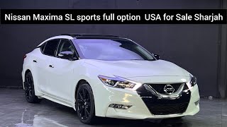 Nissan Maxima SL pearl White 2 ton 2016 for sale sharjah going cheap [upl. by Anceline]