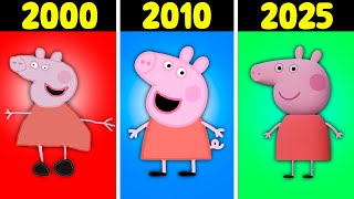 Die Entwicklung von PEPPA PIG im Laufe der Jahre 20002025 [upl. by Theda436]