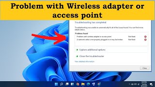 Problem with wireless adapter or access point  Windows 7  Windows 8  Windows 10 [upl. by Vento]