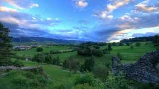 Mountains and hills in Switzerland time lapse [upl. by Naziaf670]