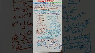 👾Find Capacitor C1 C2 when Energy dissipated across Series and Parallel Combination gave Voltage2V [upl. by Epul498]