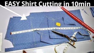 EASY Shirt Cutting in 10 minutesTAMIL [upl. by Archibaldo999]