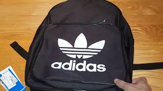 Adidas Classic Trefoil Black Bag Unboxing And Review [upl. by Adnoved]