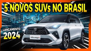 5 SUVs LANÇAMENTOS que irão VENDER MUITO  Disputa entre COMPACTOS E MÉDIOS [upl. by Swart]