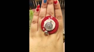 Diy finger ring making tutorial diy fingerringrs trending ytshorts [upl. by Airottiv956]