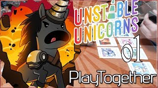 Unstable Unicorns  Not Safe For Work expansion Part 1  Play Together [upl. by Wordoow]