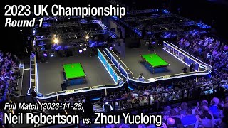 2023 UK Championship Round 1 Neil Robertson vs Zhou Yuelong Full Match [upl. by Aldo]