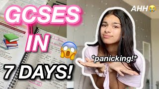 1 WEEK UNTIL GCSES AHH Revisestudy with me  GCSE Student 2022  Revision Tips 📚 [upl. by Ymme]