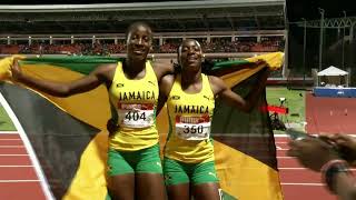 CARIFTA Games 2024 Grenada  Girls 100 Meter Dash Under 20 Finals [upl. by Arela666]