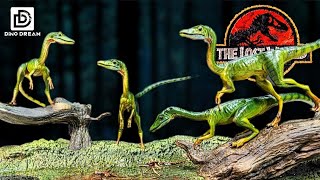 2023 Dino Dream Lost World Jurassic Park Compsognathus group Review [upl. by Phipps391]