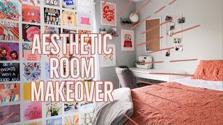 aesthetic vscopintrest inspired ROOM TRANSFORMATIONMAKEOVER [upl. by Arec401]