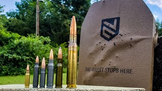 Military Rounds vs LEVEL 3 armor 57 vs 556 vs 300blk vs 308 vs 762x54R vs 50bmg [upl. by Memory]