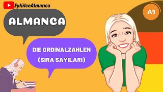 30 DERS  ALMANCA SIRA SAYILARI  DİE ORDİNALZAHLEN [upl. by Umeko965]