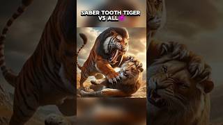 SABER TOOTH TIGER VS ALL COMPARISON☠️🥶 viral comparison trending shorts [upl. by Renny]