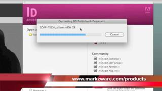 Microsoft Publisher to InDesign a CS5 plugin from Markzware PUB2ID v55 [upl. by Ydissac]
