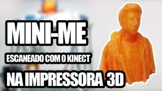 Imprimindo uma pessoa escaneada com o Kinect  3D Printer [upl. by Claudia]