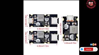 TZT QC40 QC30 TypeC USB PD65W Fast Charging Adapter Module DC832V 325A 65W Step Down Module [upl. by Jacob]