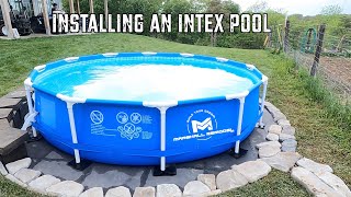 Intex Above Ground Pool Setup [upl. by Vanessa]