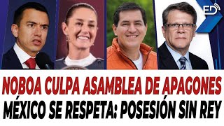 🔴 EN VIVO 🔴 Noboa culpa a Asamblea de apagones  México se respeta Posesión sin Rey  30092024 [upl. by Houston]