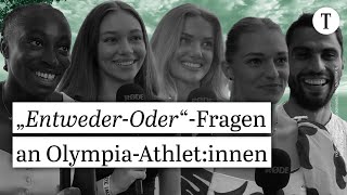 OlympiaAthletinnen beantworten ehrlich unsere „EntwederOder“Fragen  Olympics Paris [upl. by Aluap]