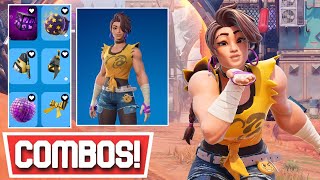 NEW BEST RACE READY CINDER SKIN COMBOS LOCKJAW STARTER QUEST PACK  Fortnite [upl. by Brightman]