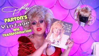 DOLLY PARTONS VINTAGE GOOF PROOF WIG TRANSFORMATION [upl. by Sabina]